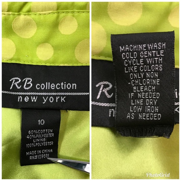 RB Collection Green Polka Dot Rockabilly Dress - Picture 7 of 8